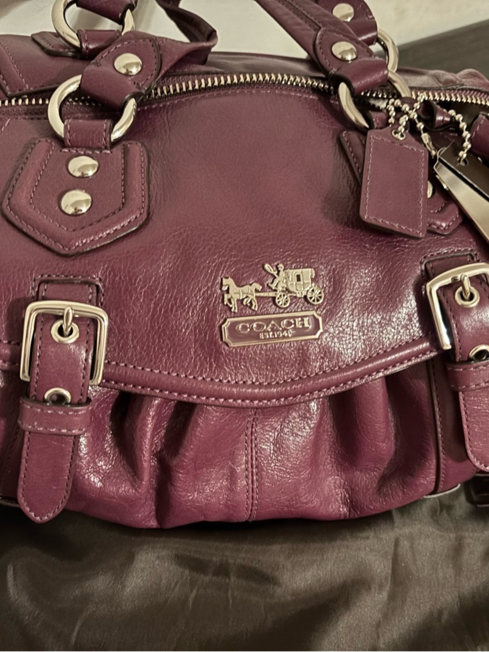 Coach Madison Brynne leather satchel - Picture 3 of 8